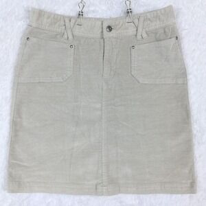 Merrell‎ Womens Skirt Mini Short Corduroy Straight Khaki Casual 4